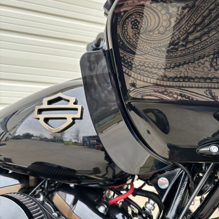 Dark Smoke Fairing Side Wide Wing Air Deflectors for Road Glide