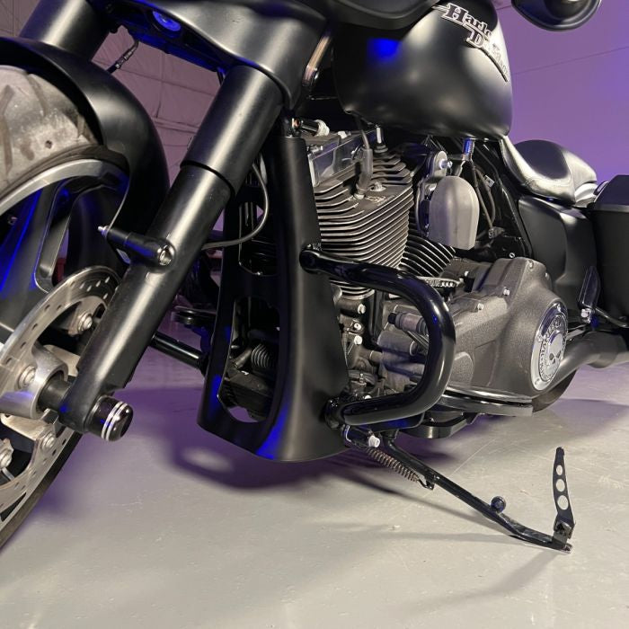 Denim black Chin Spoiler for Chopped Engine Guard for Harley® Touring from HOGWORKZ