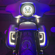 HOGWORKZ® Lumipro LED Lower Fairing Inserts for Harley® Touring '14-+ in Black on street glide