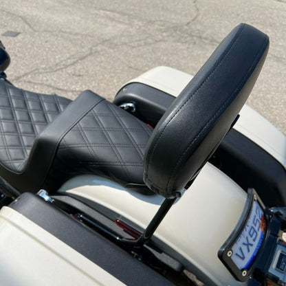 Black Detachable Sissy Bar Backrest for Harley® Low Rider / Sport Glide from HOGWORKZ on low rider st top view