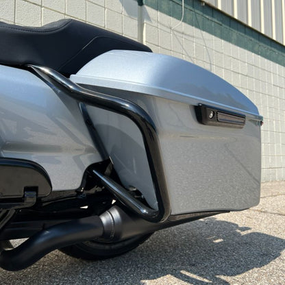 Harley® Touring Saddlebag Guards in black from HOGWORKZ® on street glide