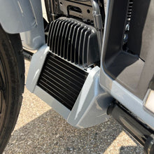 Atlas Silver Color-Matched Oil Cooler Cover on Street Glide