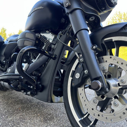 harley black chopped engine guard
