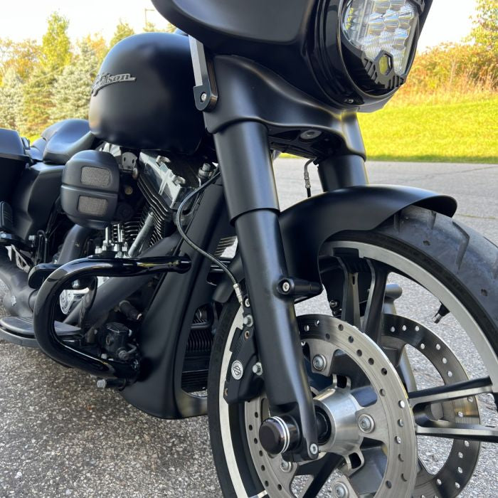 Harley-Davidson® Chrome Chopped Engine Guard / Crash Bar from HOGWORKZ® on street glide