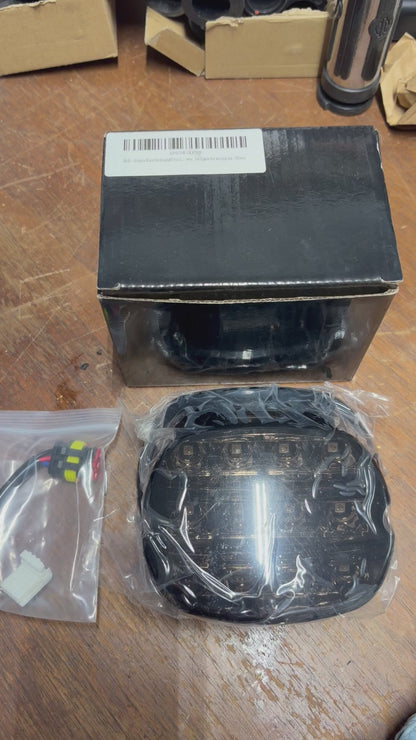 New Smoked LED Harley Tail Light Aftermarket X0038GKFNB Open Box