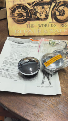 Kuryakyn 8303 Flush Mount LED Gas Cap & Fuel Gauge Harley