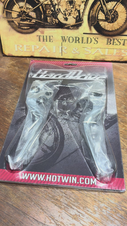 HardDrive Chrome Lever Set 96-18 Big Twin 96-03 XL 820-54530 NEW