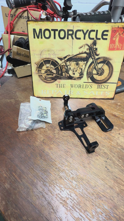 Motorcycle License Plate Holder Bracket NEW Manufacturer Unknown