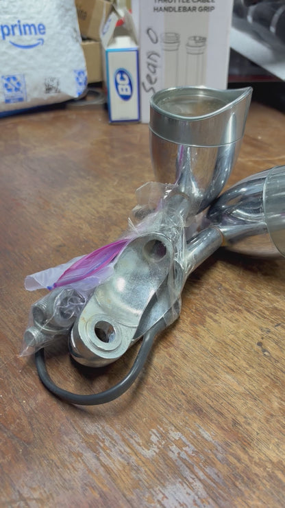 Harley Chrome Turn Signal Blinkers Set Wiring Hardware Used Custom