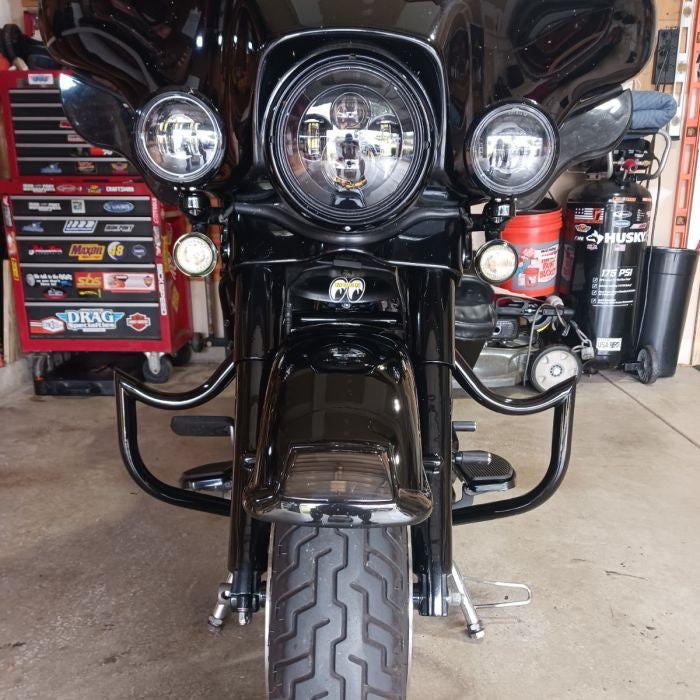 Black Havoc Engine Guard / Crash Bar Harley® Touring from HOGWORKZ on bike