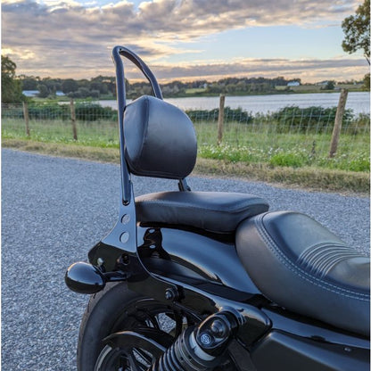 Sissy Bar Backrest for Harley Sportster from HOGWORKZ on bike