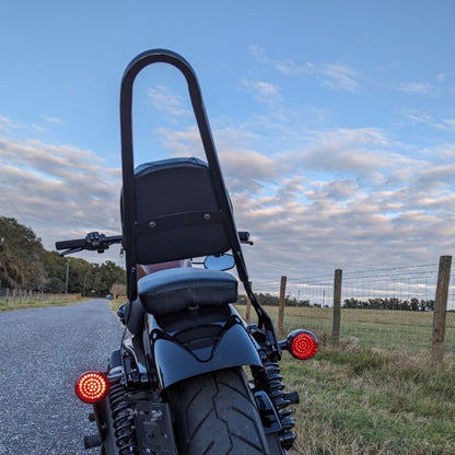 Sissy Bar Backrest for Harley Sportster from HOGWORKZ on bike back
