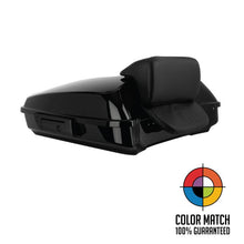 Color Matched Razor Tour Pack w/ Slim Backrest & Black Hardware for Indian®