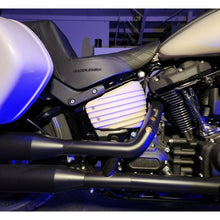 White Sand Pearl Ribbed Battery Covers for Harley® Softail from HOGWORKZ®