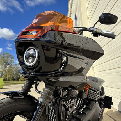 Color Match HOGWORKZ® Ruckus ST Fairing Kit for Harley® M8 Softail on Street bob angle