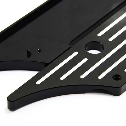 Black Straight Edge Latch Covers for Harley® Saddlebags '94-'13