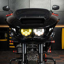 HOGWORKZ® Sabertooth Performance LED Headlight for Harley® Road Glide '23.5 on black bike