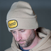 HOGWORKZ® Script Beanie Hat | Camel