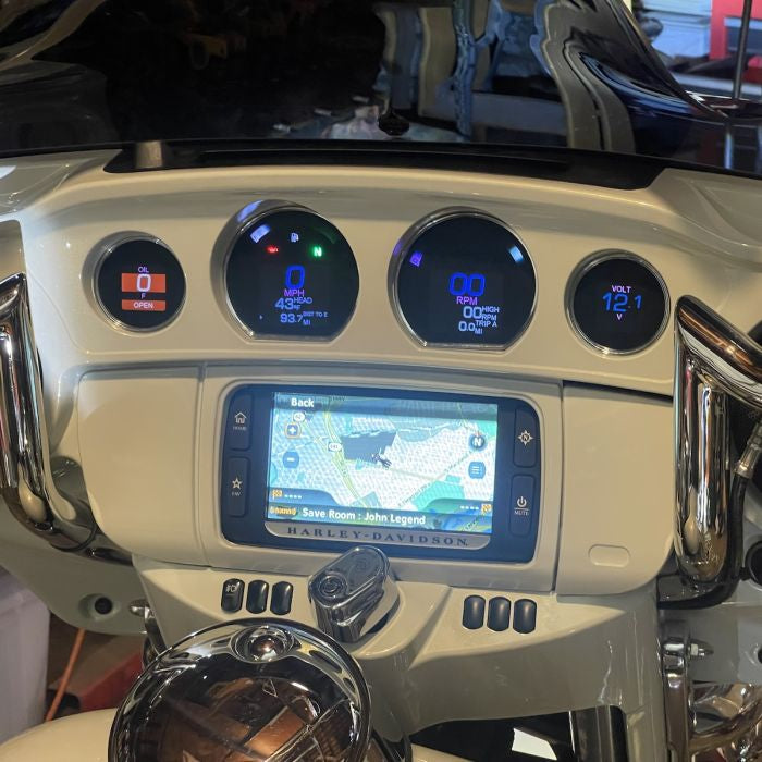 Frosted Teal Harley® Front Inner Speedometer Cowl Fairing for Harley® Touring '14-'23