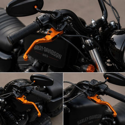 HOGWORKZ® Orange Performance Brake & Clutch Levers for Harley® Sportster