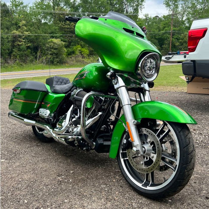 Radioactive Green Harley® Touring Outer Fairing Cowl Upper for Street Glide