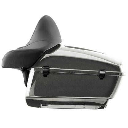 Titanium Metallic King Tour Pack w/ Full Backrest & Black Hardware for Indian®