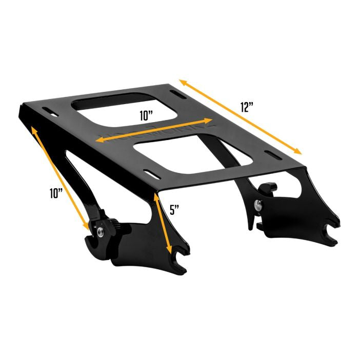 Harley-Davidson Touring Black Two-Up Tour Pack Mount Measurements from HOGWORKZ