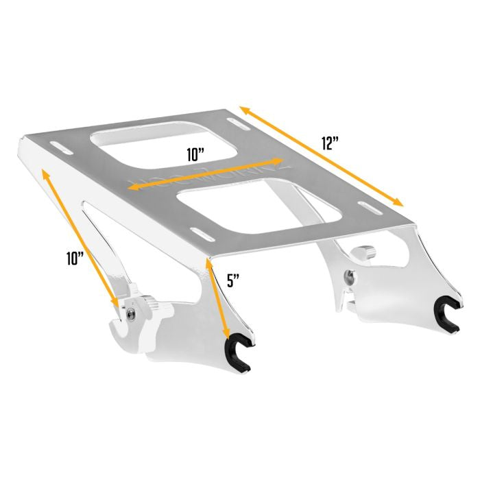 Harley Touring Two-Up Tour Pack Mounting bracket measurements