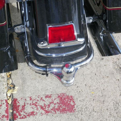 Chrome Harley® Touring Motorcycle Trailer Hitch & Receiver on electra glide