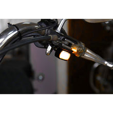 Black LED Handlebar DRL / Turn Signals for Harley® Dyna/Softail/Sportster from HOGWORKZ on bike
